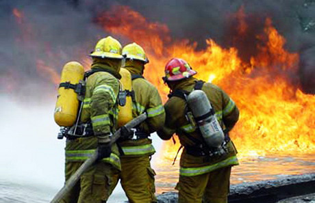 Добровольные пожарные совершенствуют навыки 